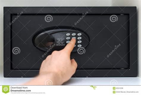 Small safe. stock photo. Image of close, metal, numeric - 82541638