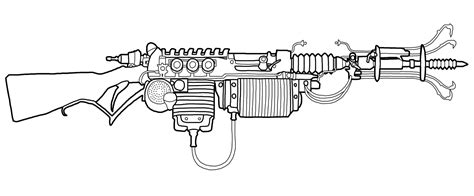 Black Ops Ray Gun Coloring Pages
