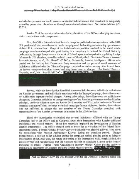 Read The Mueller Report Full Document The New York Times