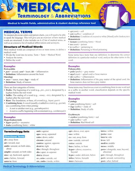 Medical Terminology & Abbreviations | Medical terminology, Medical words, Medical knowledge
