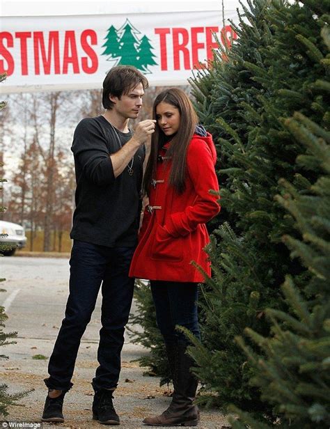 It S Going To Be A Fangtastic Christmas Nina Dobrev And Her Vampire Diaries Babefriend Ian