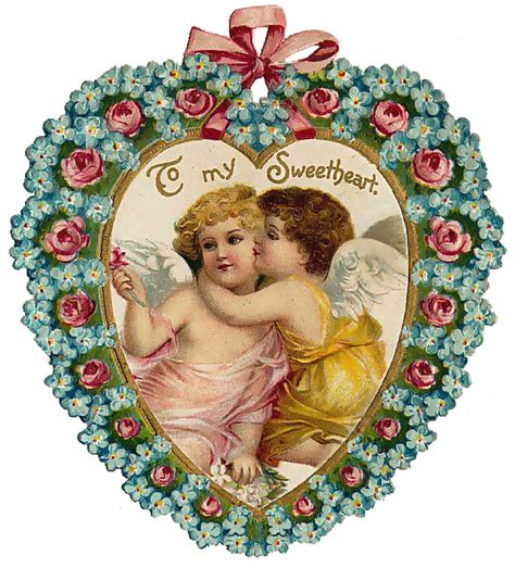 Happy Valentine Vintage Valentines Victorian Valentines Vintage