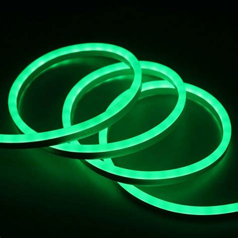 M Roll Silicon Green Neon Led Light Strip Flexible Ip V Smd X Mm Ebay