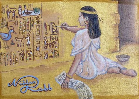 Egyptian Hieroglyphs Writer By Niklas Rabb