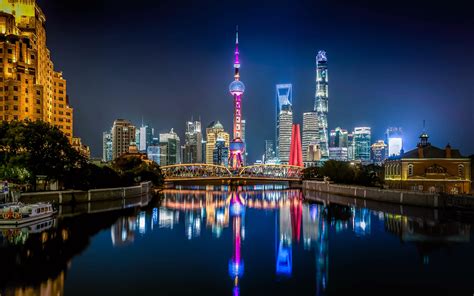 Download Wallpapers Shanghai Oriental Pearl Tower Shanghai Tower