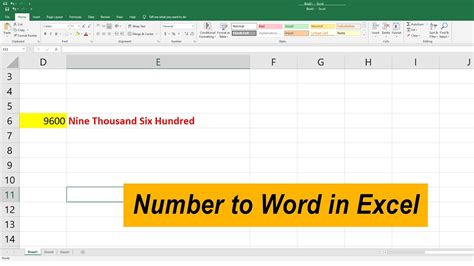 Easily Convert Numbers To Word In Excel Tutorial YouTube