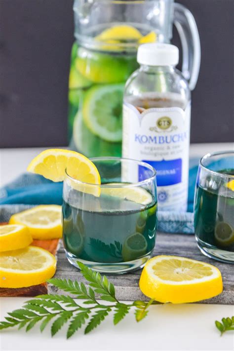 Mermaid Kombucha Lemonade Paleo Vegan Recipe Healthy Drinks