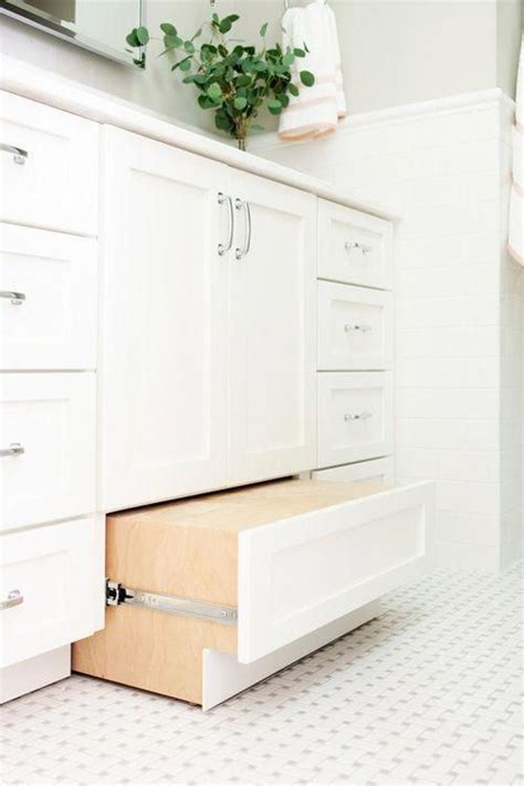 Bathroom Vanity With Pull Out Drawer As Step Stool Scout And Nimble