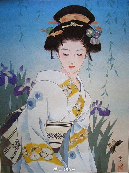 Szépségfestés A Japán Szépség Festmények Morita A Tavaszi