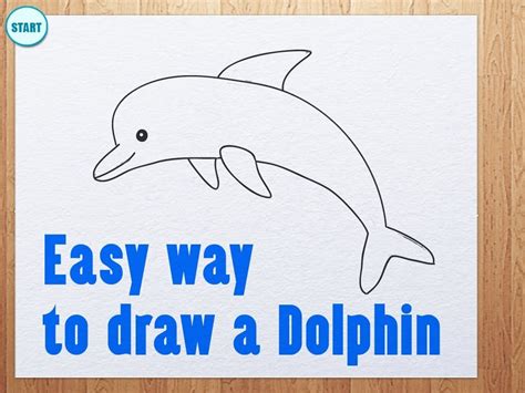 Easy Way To Draw A Dolphin In 2019 Drawings Arts Crafts For Teens