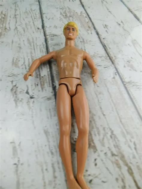 Mattel Vintage Barbie Ken Doll Blonde Hair Bathing Suit Body My XXX