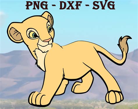 Young Nala Lion svg dxf png The lion king svg png dxf | Etsy