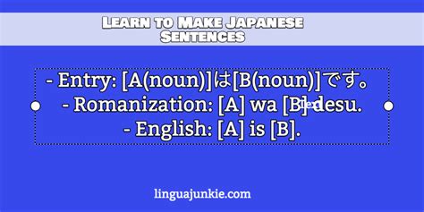 learn the 22 easy japanese sentence structures