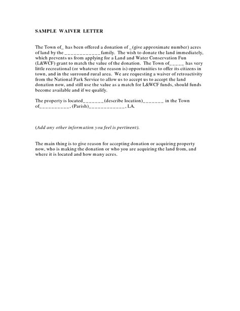 Waiver Form Sample Free Printable Documents