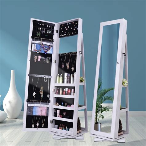 Maybe you would like to learn more about one of these? UBesGoo 360° Rotatable Armoire Full Length Mirror Jewelry ...