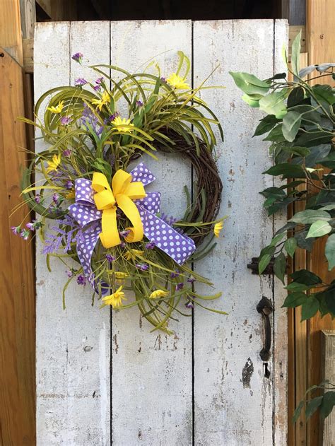 Spring Summer Grapevine Wreath Spring Wreaths For Front Door Etsy In