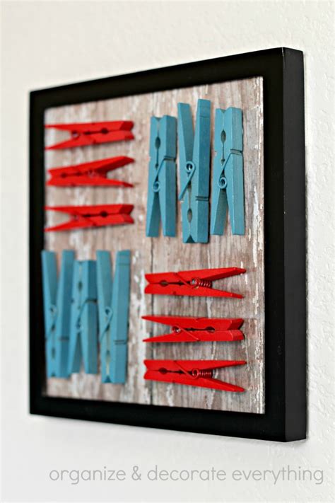 Clothespin Art Organize And Decorate Everything