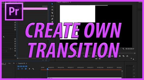 How To Create Your Own Transition In Adobe Premiere Pro Cc Youtube