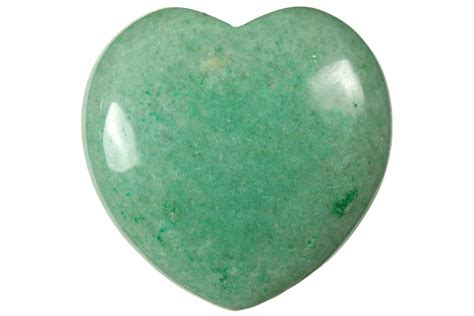 16 Polished Green Aventurine Heart For Sale