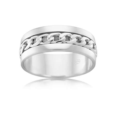 8mm white gold mens wedding ring temple and grace au