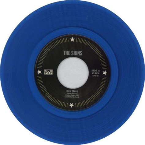 the shins new slang blue vinyl subpop singles club 7 us 7 vinyl single 7 inch record 45