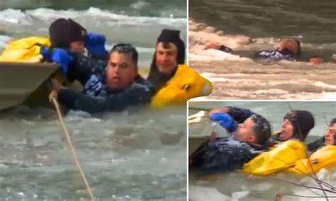 Dramatic Rescue Of Man Who Jumped Into Iowa River And Swam Away From