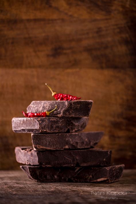 Stack Of Chocolate With Chilli Honey Chocolate Cooking Chocolate I
