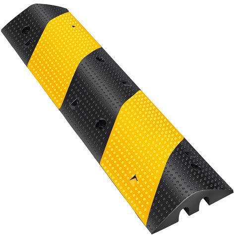 Vevor 2 Channel Rubber Speed Bump Electric Modular Rubber Traffic
