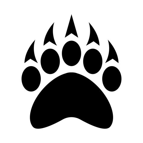 Bear Paw Print Vector Art Icons And Graphics For Free Download