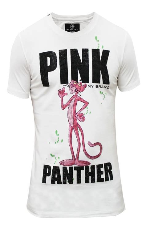 My Brand Pink Panther White T Shirt Designer Clothes For Men