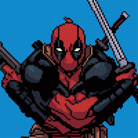 Deadpool Pixel Art By Pxlflx On Deviantart