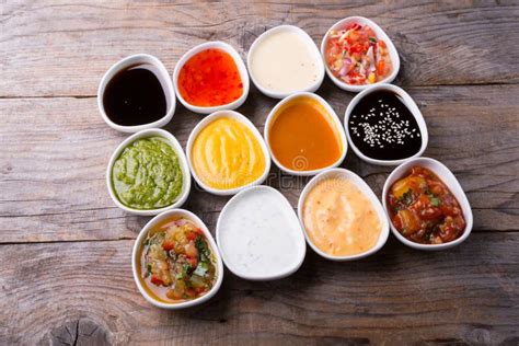 Different Type Of Sauces Stock Photo Image Of Gourmet 113082028