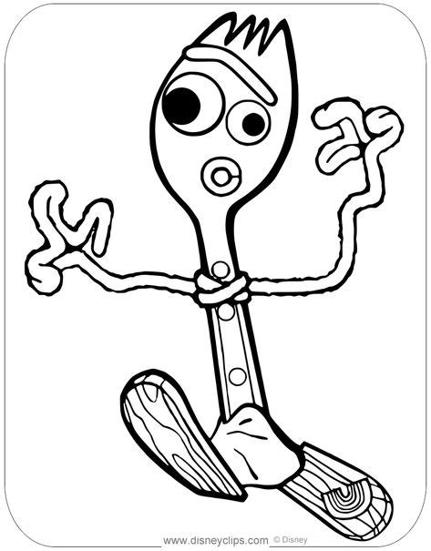 Disney pixar toy story 4_ woody, buzz lightyear, bo beep, forky coloring pages.a great movie that i can't wait to see ! @sammygomez1995 Pinterest pin Forky Toy Story 4 SVG JPEG ...