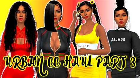 Glowing Nails Fashion Nova Sets And More Urban Cc Haul Part 3 The Sims 4 Youtube