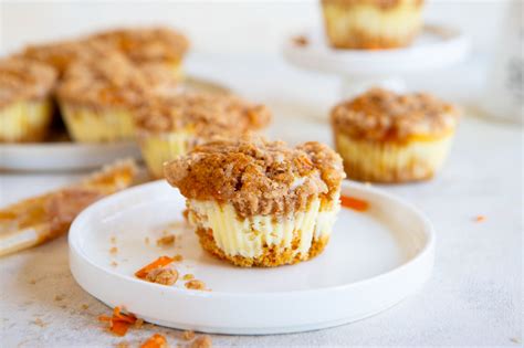 Carrot Cake Muffins With A Cream Cheese Filling