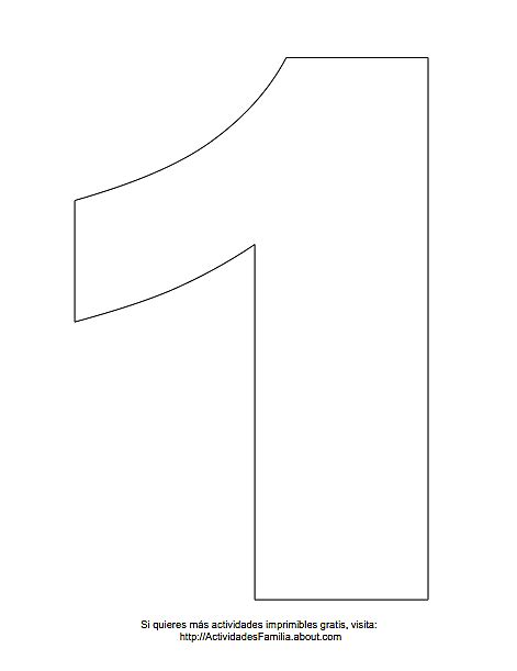 The Number One Is Shown In Black And White