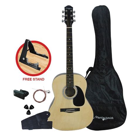 Martin Smith Acoustic Guitar Package W 101 N Pk Natural Shopee