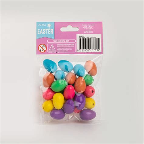Mini Plastic Easter Eggs 24pc Riot Art And Craft