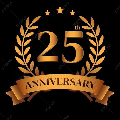 25th Anniversary Logo Vector Png Images 25th Golden Anniversary Logo