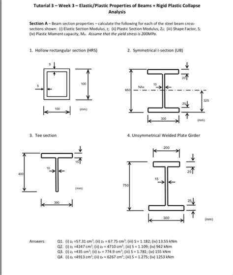 Elastic Section Modulus T Beam The Best Picture Of Beam