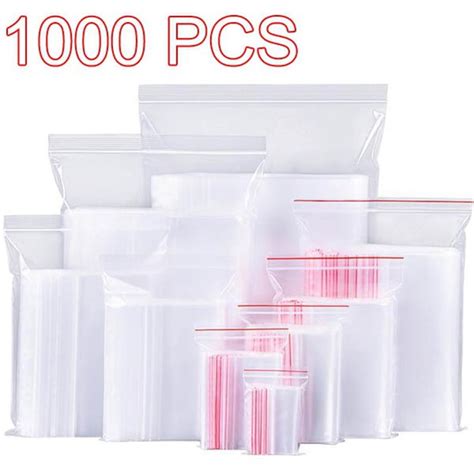 Plastic Ziplock Bags 1000200100pcs Jewelry Small Ziplock Bag Food