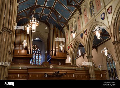 New Pipe Organ In The Choir Loft Of St Michaels Cathedral Basilica