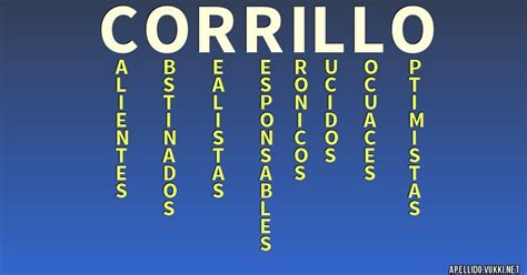 Significado Del Apellido Corrillo Significados De Los Apellidos