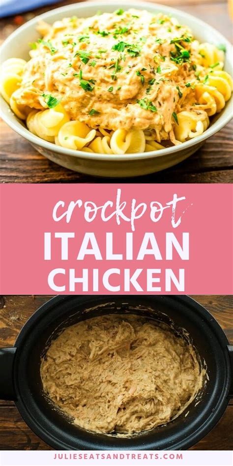Crockpot Italian Chicken Is An Easy Crock Pot Recipe That Has A Ton Of