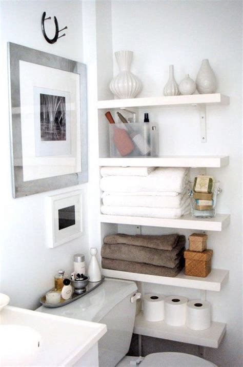 For those who prefer very minimalist wall storage, a thin but long floating shelf works wonders. 53 Bathroom Organizing And Storage Ideas - Photos For ...