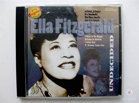 Cd Ella Fitzgerald Undecided