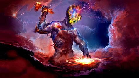 Celestial Creator Fantasy Magic Cosmos Mythology Hd Wallpaper Peakpx