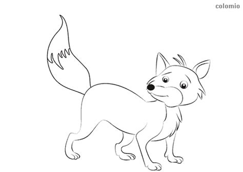 Dibujos de Zorros para colorear » Imágenes de Zorro para colorear
