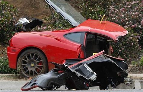 Tapout Charles Mask Lewis Ferrari Crash Car Ferrari Damaged Cars