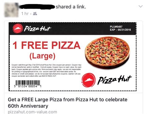 Get 5 coupons for 2021. Pizza Hut is warning customers about a certain promo code ...